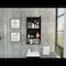 Tuhome Mariana Medicine Cabinet, One External Shelf, Single Door Mirror Two Internal Shelves, Black GLW5554 - alternate 1